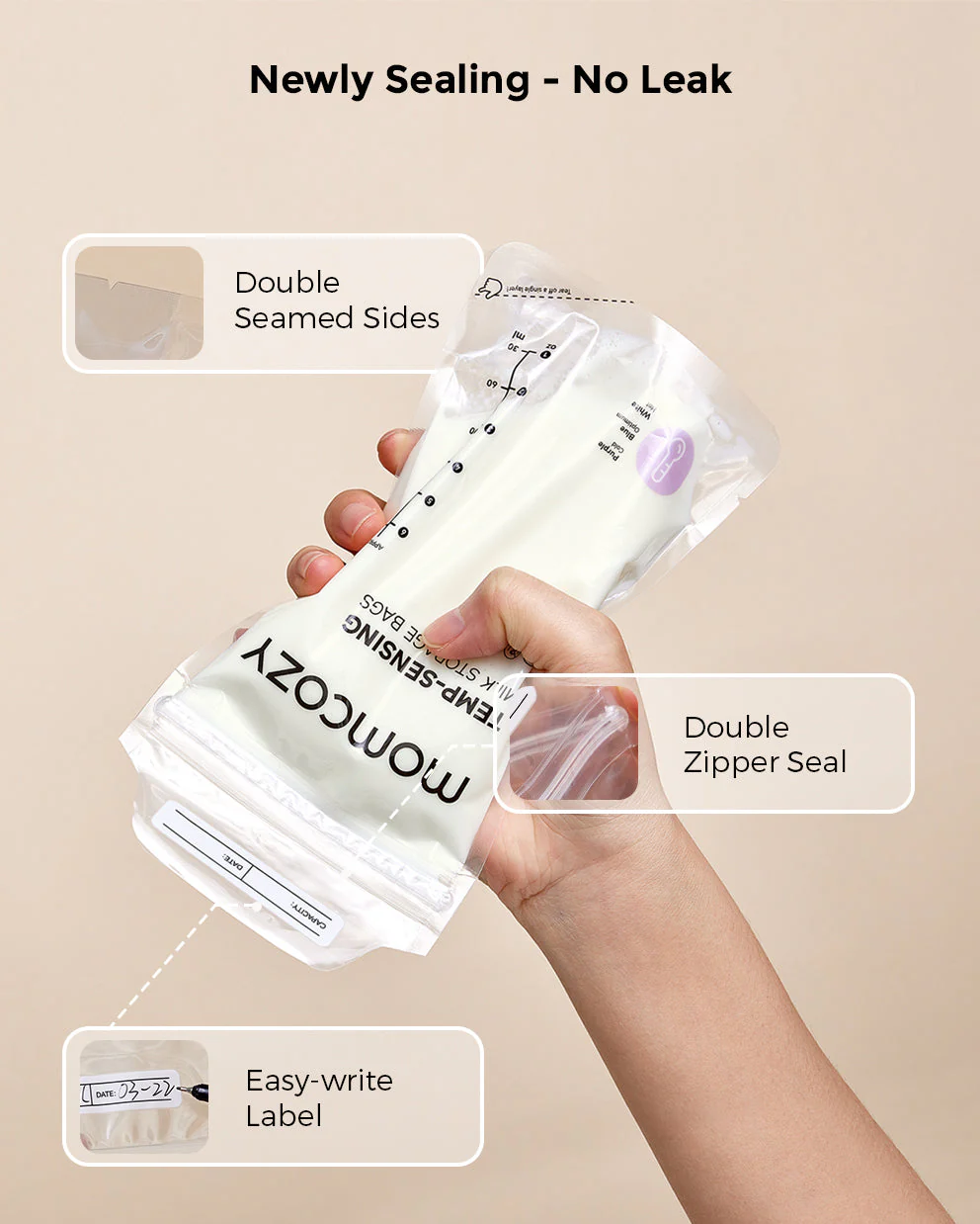 6-in-1 Fast Baby Bottle Warmer and 120 Count Breastmilk Storage Bags - Image 7