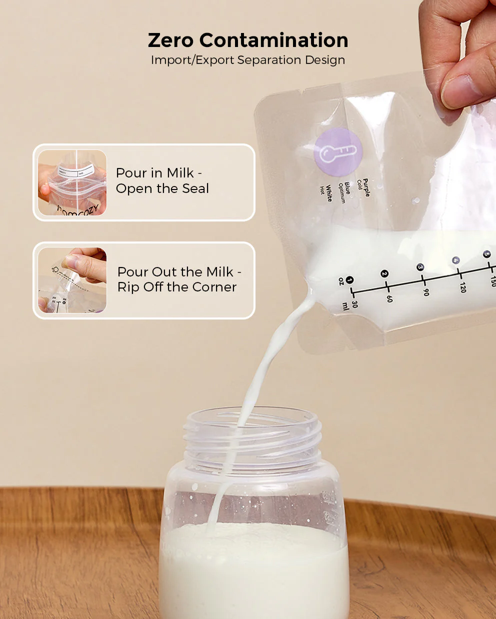 6-in-1 Fast Baby Bottle Warmer and 120 Count Breastmilk Storage Bags - Image 8