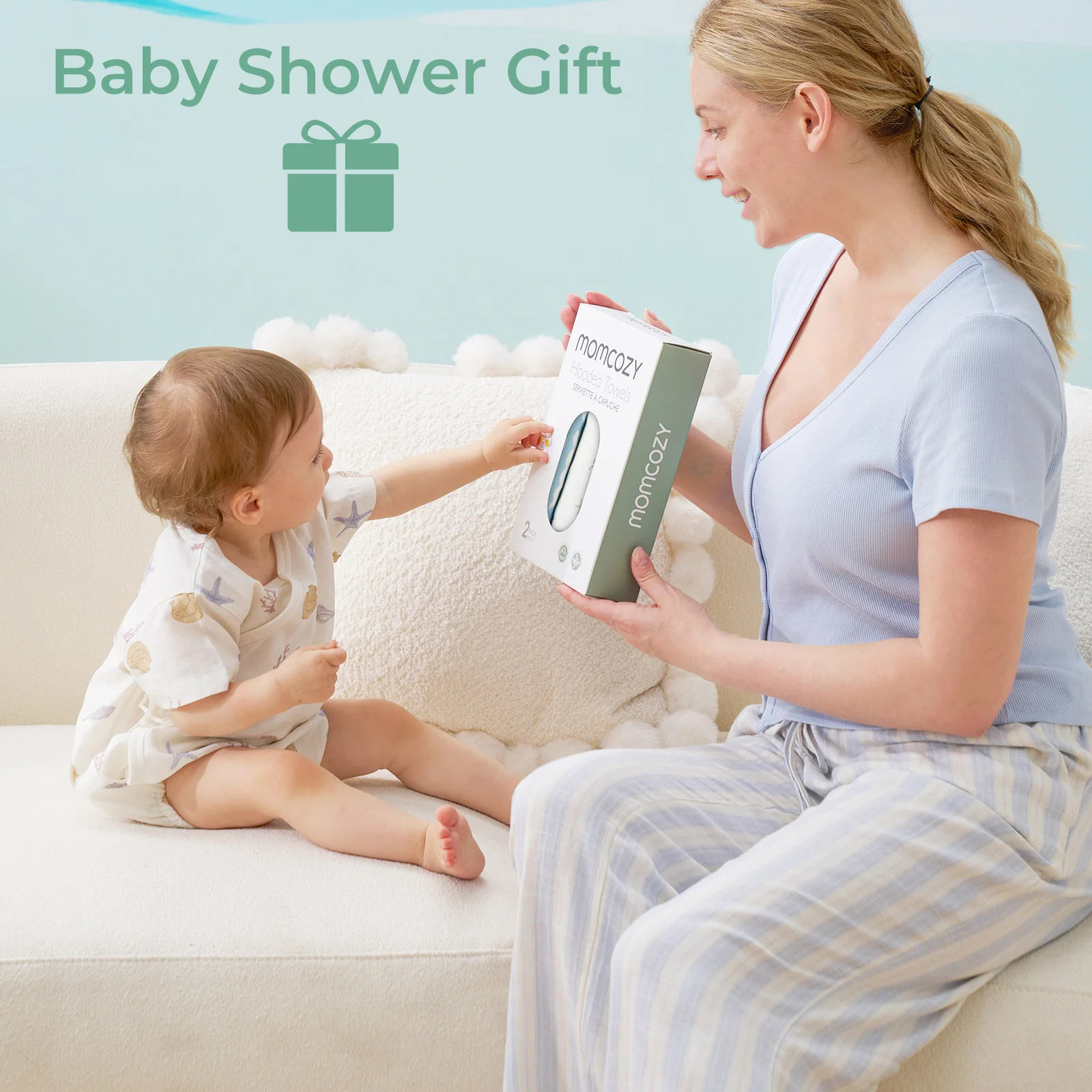 Momcozy Baby Hooded Bath Towel - Image 10
