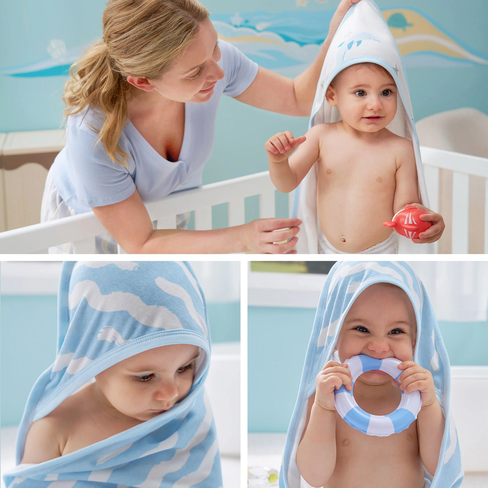 Momcozy Baby Hooded Bath Towel - Image 11
