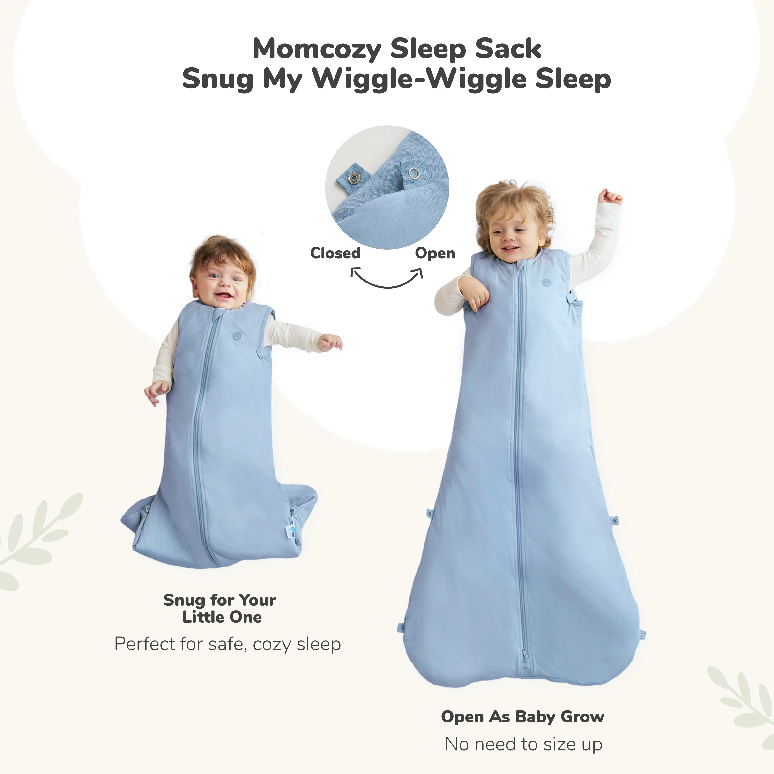 Baby Sleep Sack 1.5 TOG & Easy Swaddle Wrap For 0-3M Bundle - Image 14