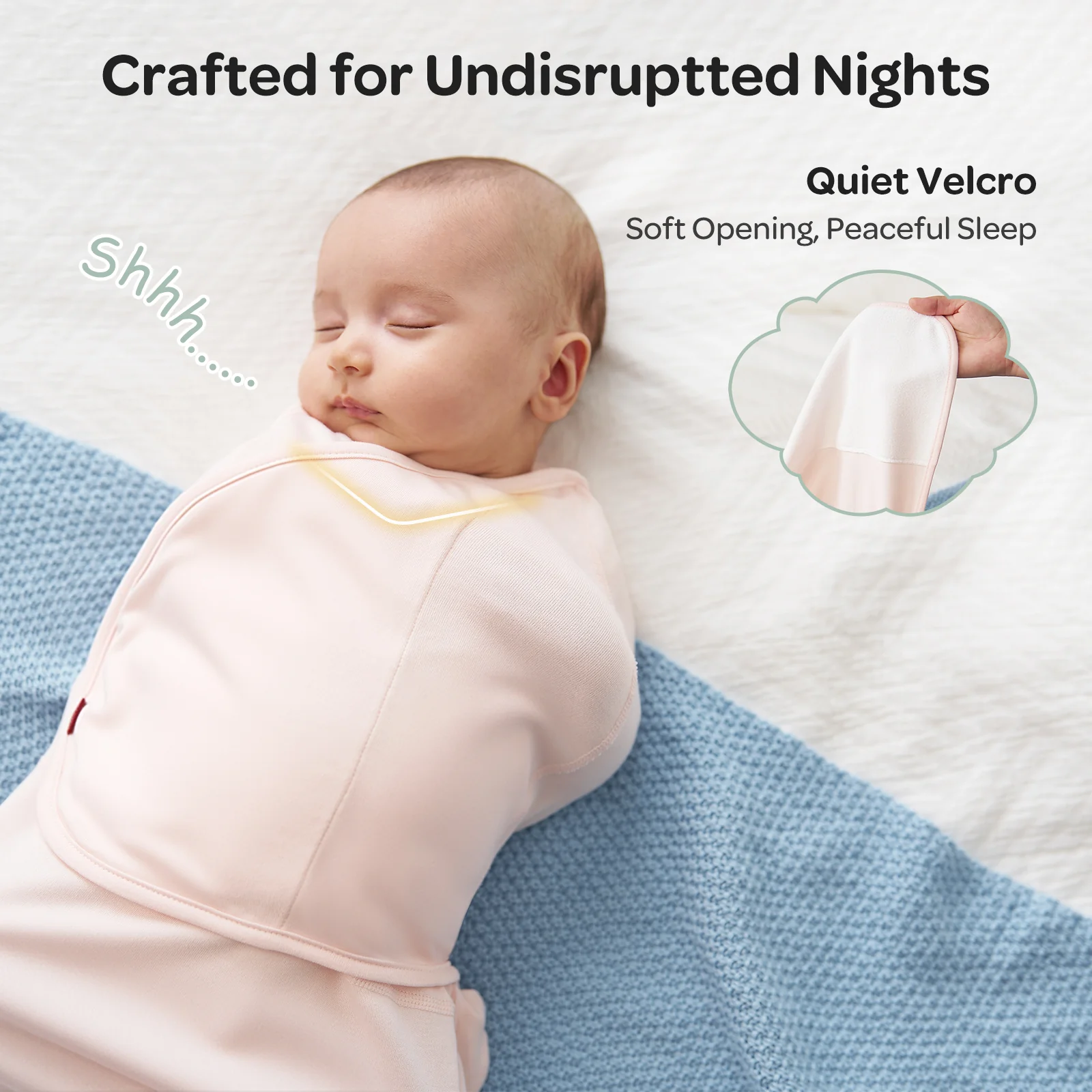Baby Sleep Sack 1.5 TOG & Easy Swaddle Wrap For 0-3M Bundle - Image 7
