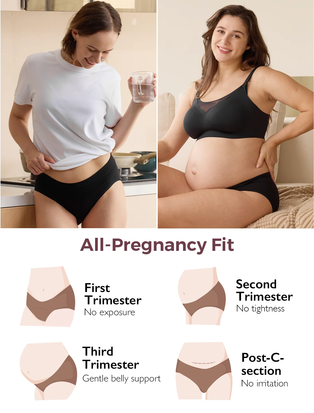Bamboo Pregnancy Postpartum Panties Underwear - Image 7