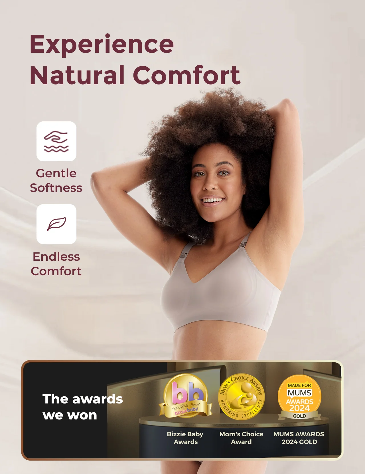 Ultra Soft Seamless Nursing Bra YN21 - Image 4
