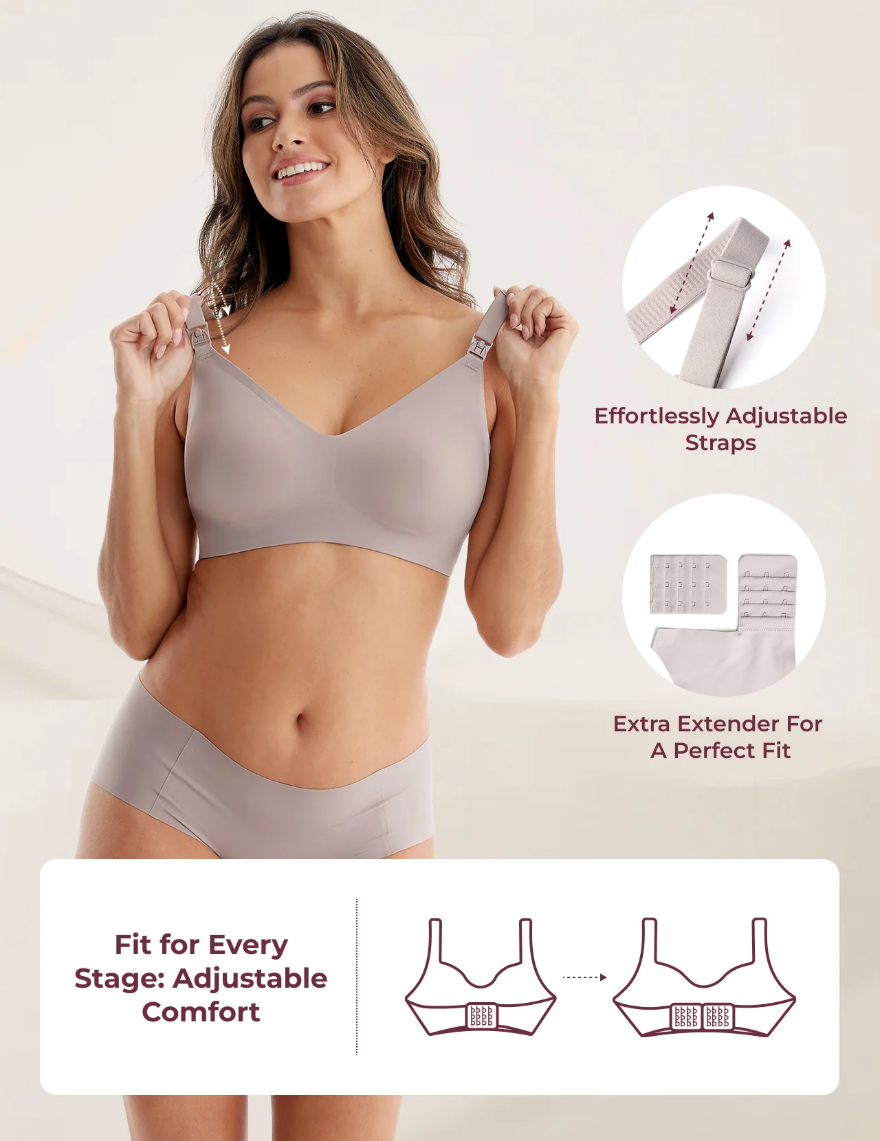 Ultra Soft Seamless Nursing Bra YN21 - Image 5