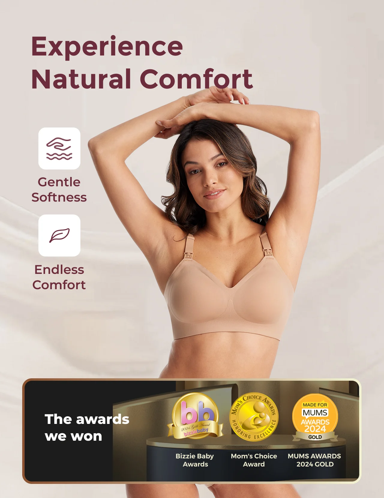 Ultra Soft Seamless Nursing Bra YN21 - Image 50