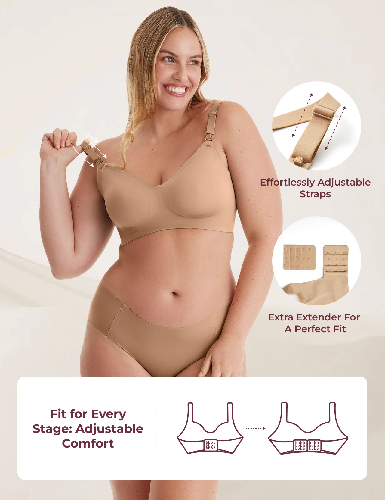 Ultra Soft Seamless Nursing Bra YN21 - Image 53