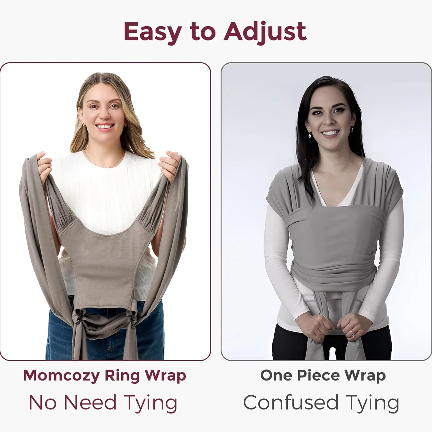 Easy to Wear Hands Free - Baby Wrap Carrier - Image 22