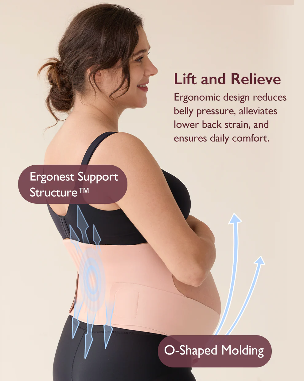 Ergonest Maternity Belly Band & BirthEase Maternity Ball Bundle - Image 3