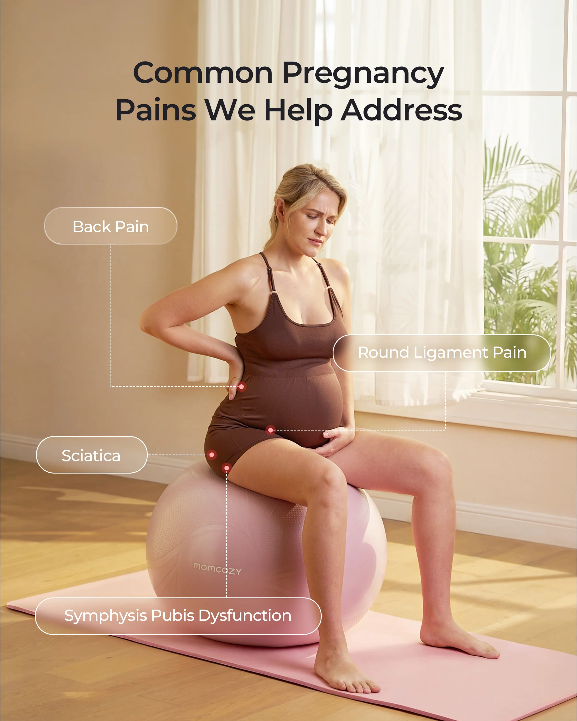 Ergonest Maternity Belly Band & BirthEase Maternity Ball Bundle - Image 9