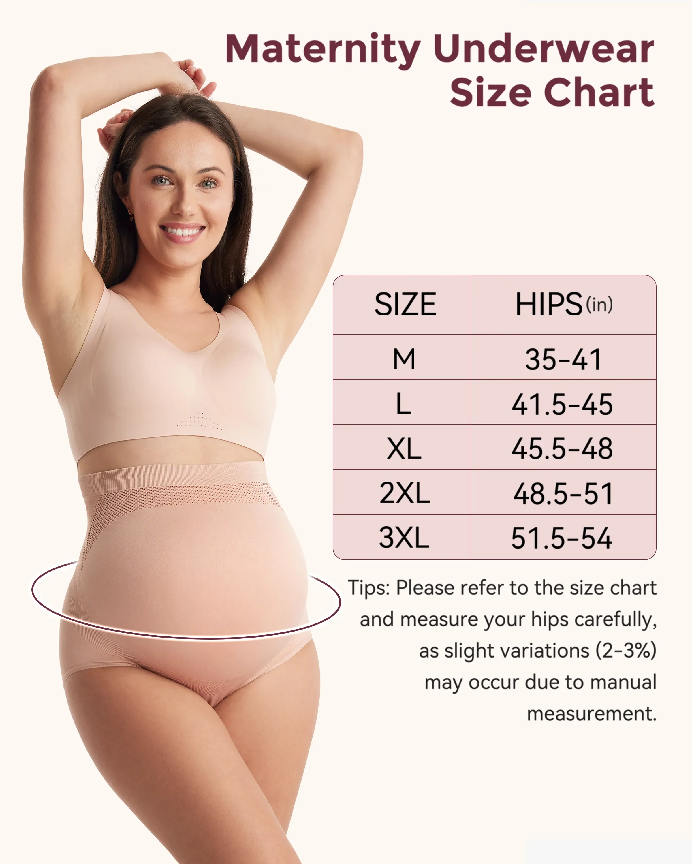 High Waist Pregnancy Seamless Soft Belly Support Panties - Image 35