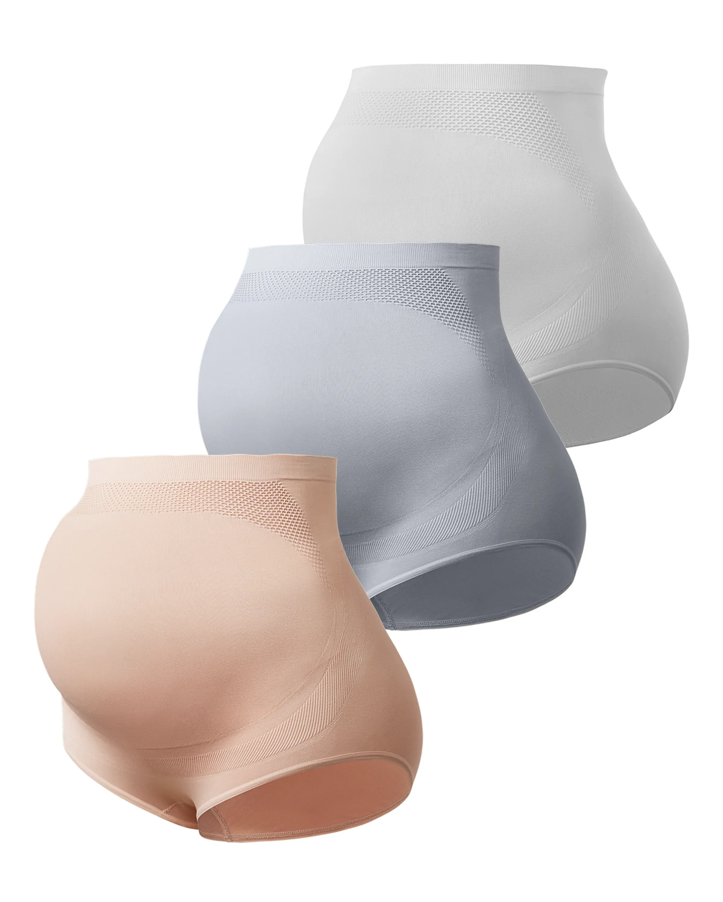 High Waist Pregnancy Seamless Soft Belly Support Panties - Image 36
