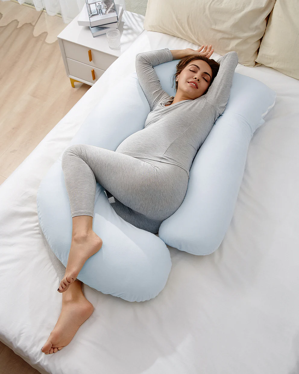 Huggable - U Shaped Cotton Maternity Body Pillow - Image 10