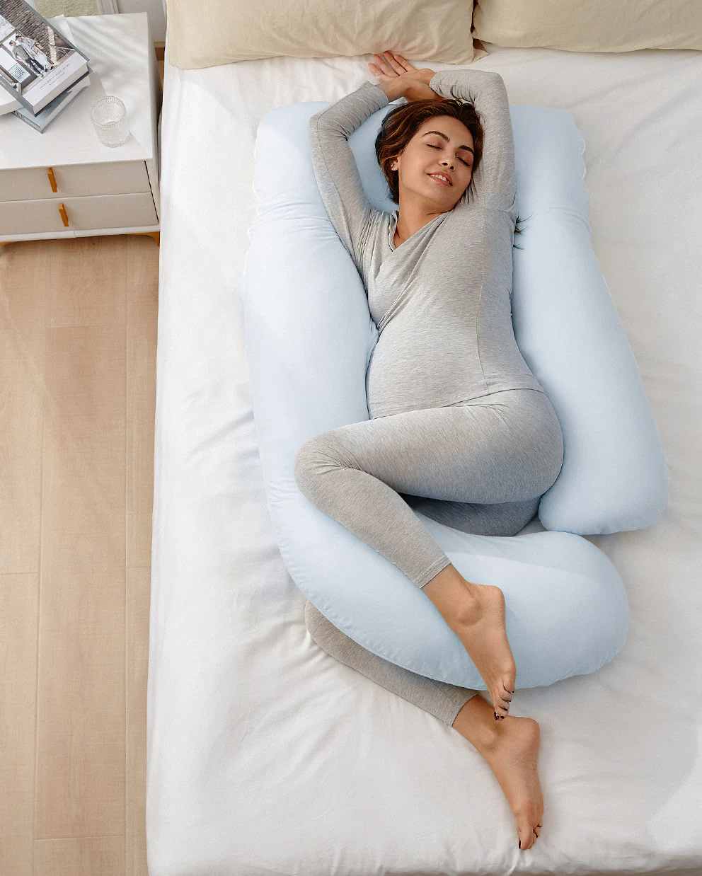 Huggable - U Shaped Cotton Maternity Body Pillow - Image 9