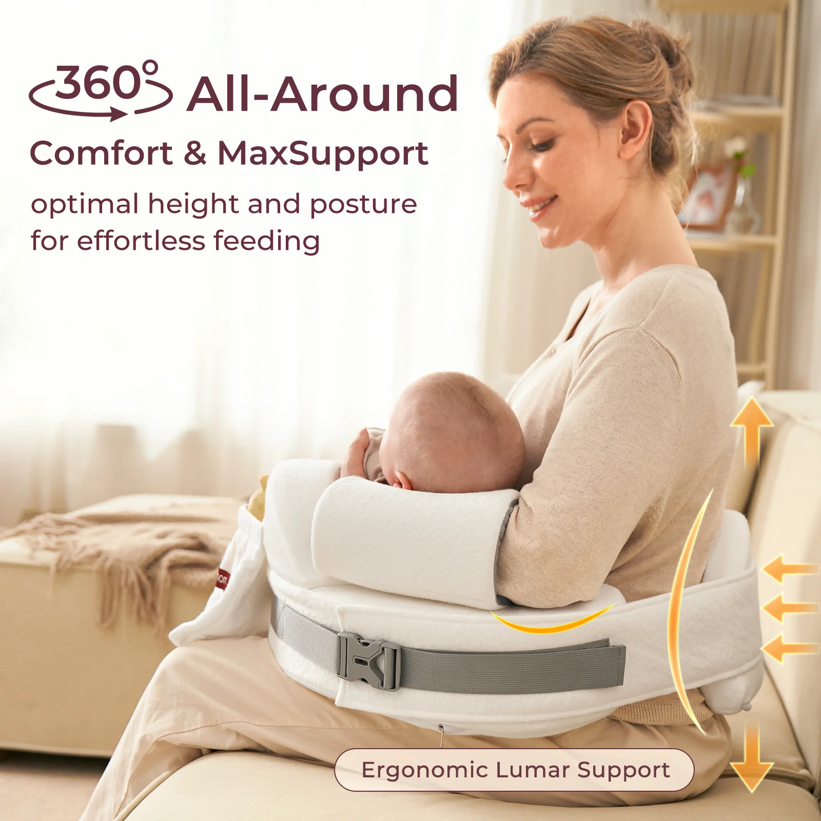 Momcozy Memory Foam Nursing Pillow - Image 7