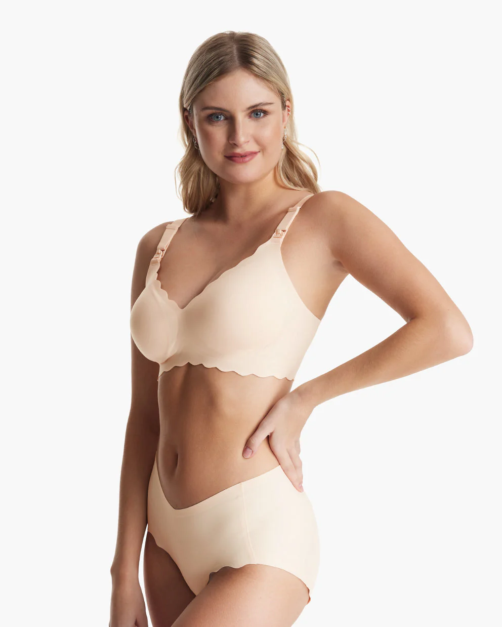 Jelly Strip - Seamless Floral Push up Nursing Bra au - YN46 - Image 11