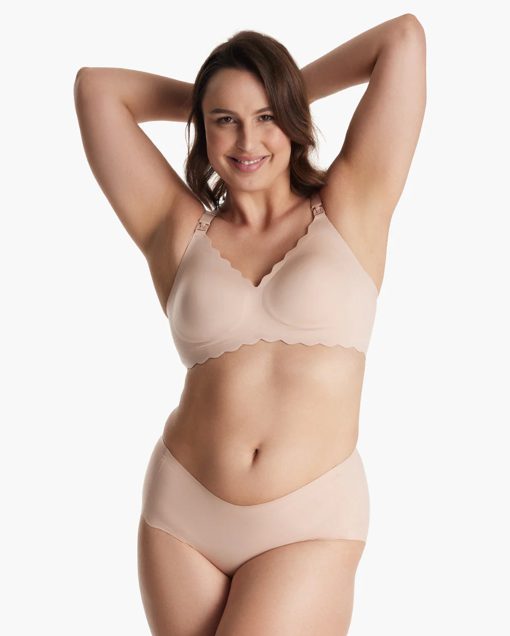 Jelly Strip - Seamless Floral Push up Nursing Bra au - YN46 - Image 25
