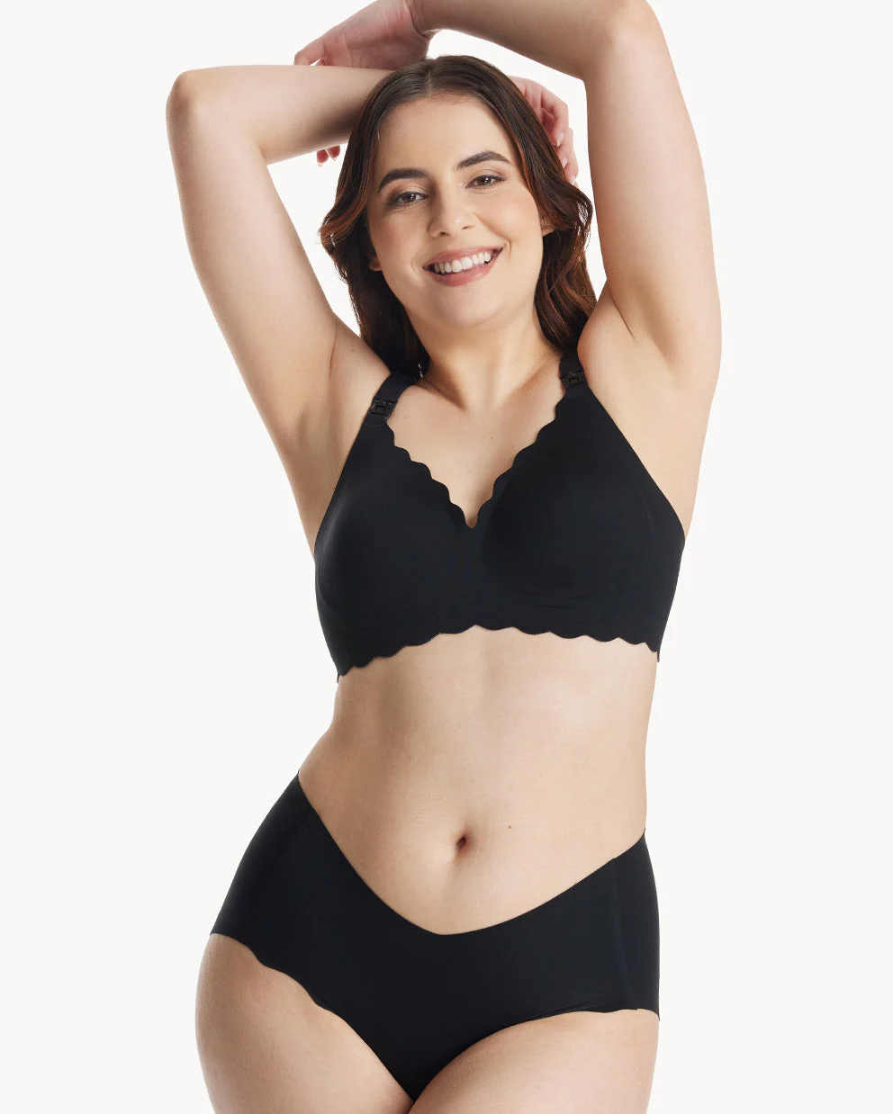 Jelly Strip - Seamless Floral Push up Nursing Bra au - YN46 - Image 4