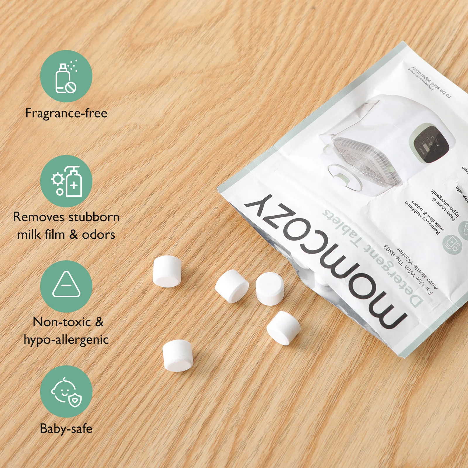 Washing Block for Momcozy Bottle Washer, 120 Tablets - Image 3