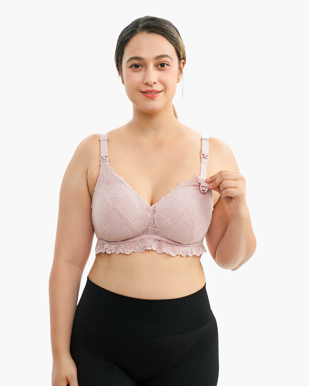 Soft Lace V Neck Nursing Bra - Image 9
