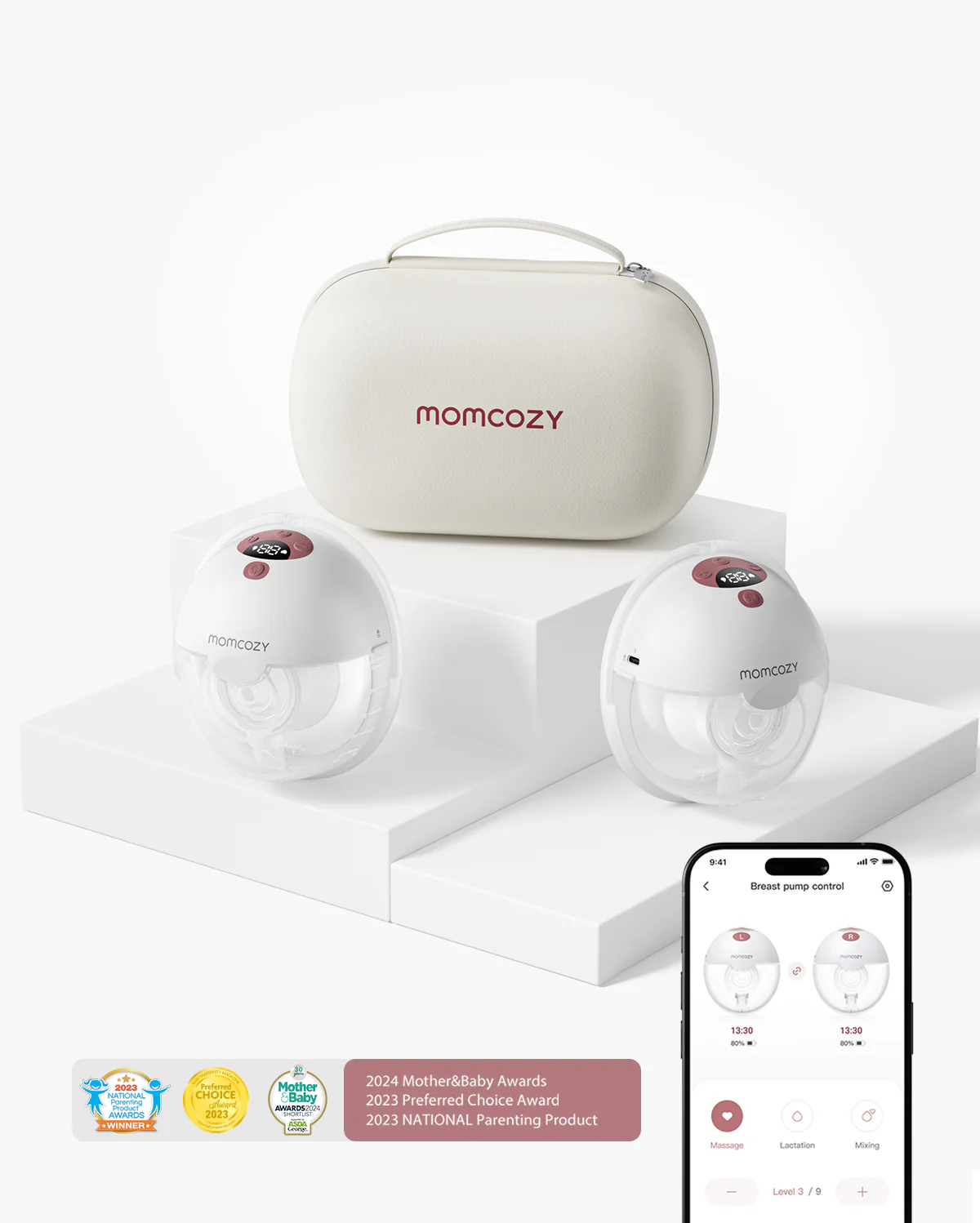 M5 Smart Heat Massager Bundle: Double M5 Smart Breast Pump and Double Breast Massager - Image 12