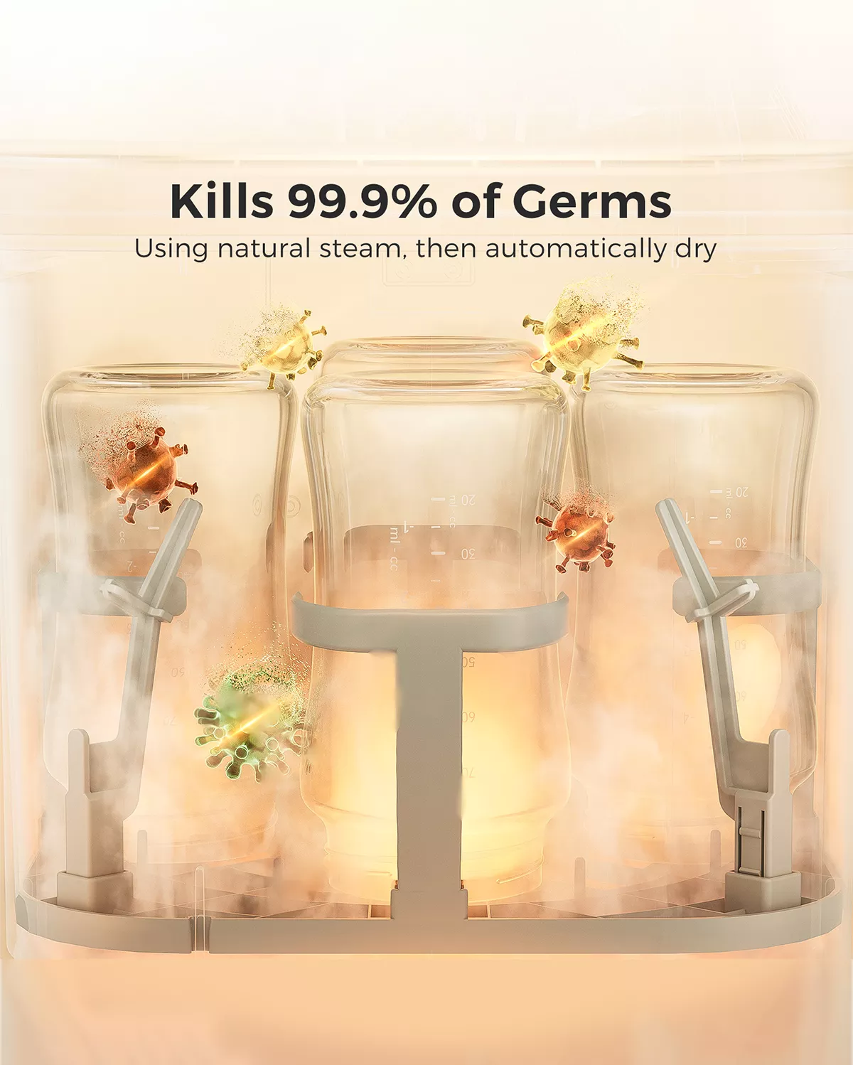 Time-Saving Cleaning Bundle: KleanPal Pro Bottle Washer + 120 Cleaning Tablets - Image 5