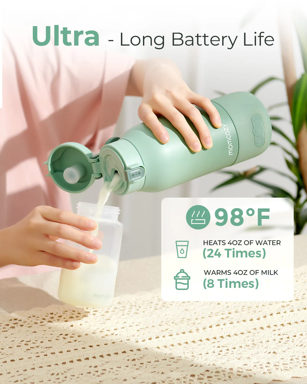 M6 Water Warmer Bundle: M6 Hands-free Breast Pump and Portable Baby Bottle Warmer - Image 8
