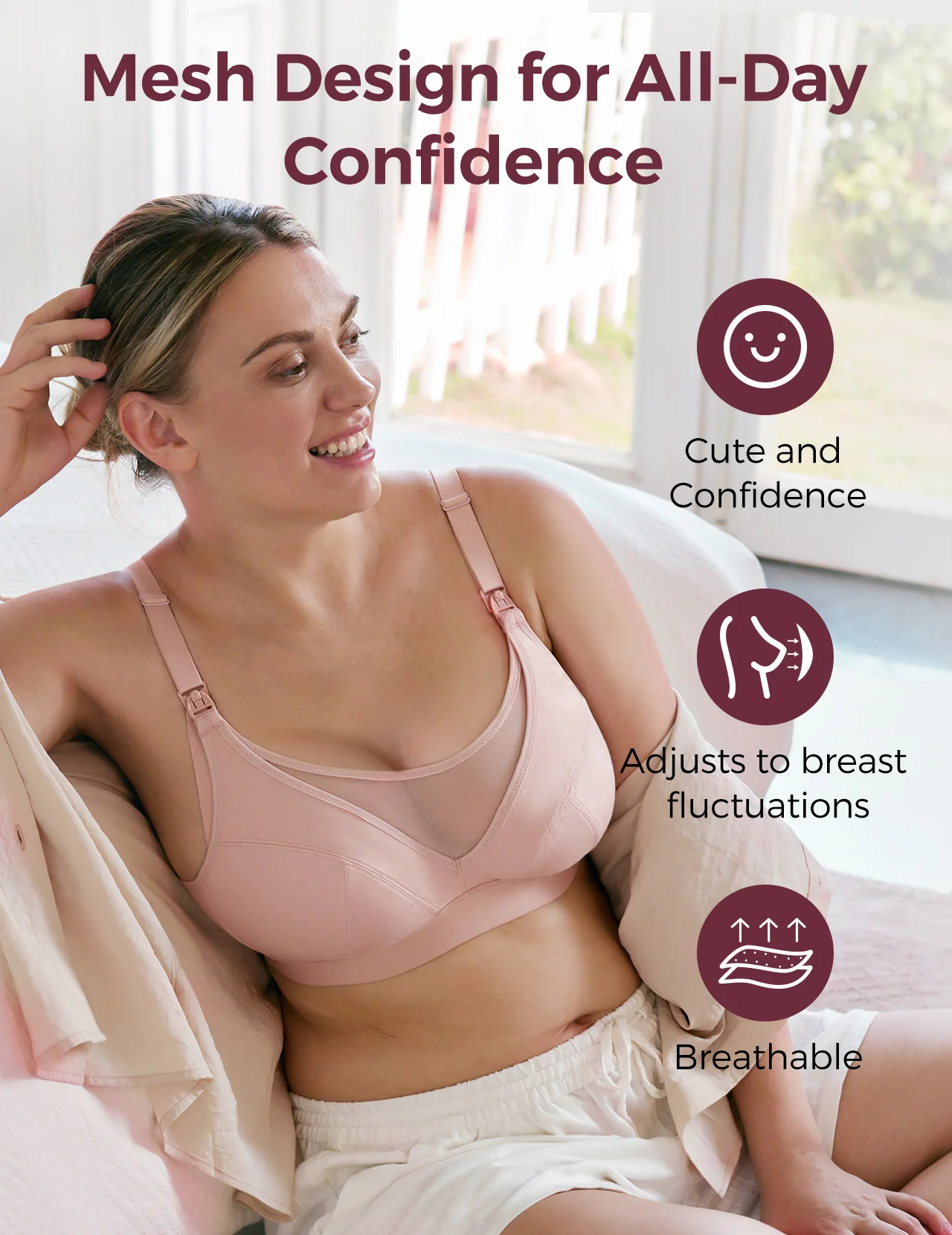 Bamboo - Ultra-Soft & Cool Breeze Pumping & Nursing Bra - HF018 - Image 12