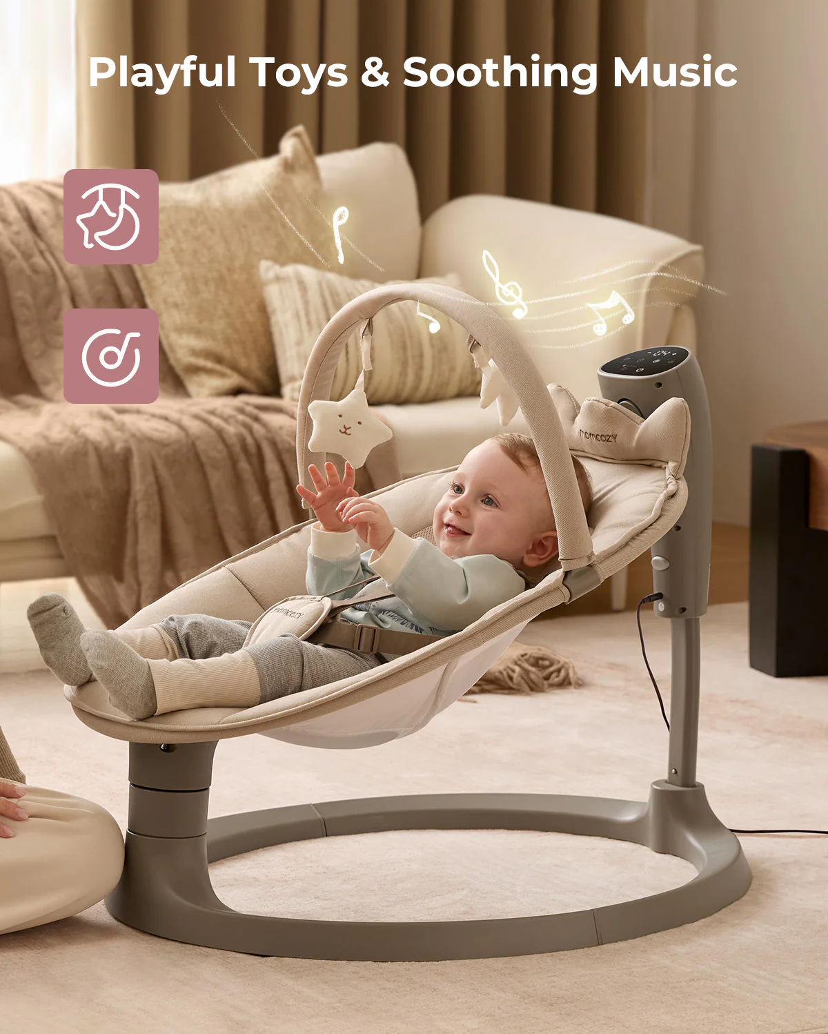 Momcozy 2-in-1 Electric Baby Swing - Image 6