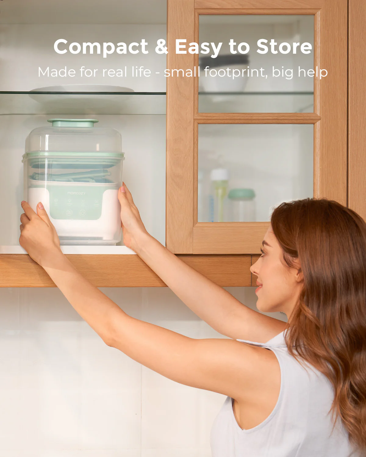 Momcozy 4 in 1 Compact Bottle Sterilizer and Dryer - Image 3