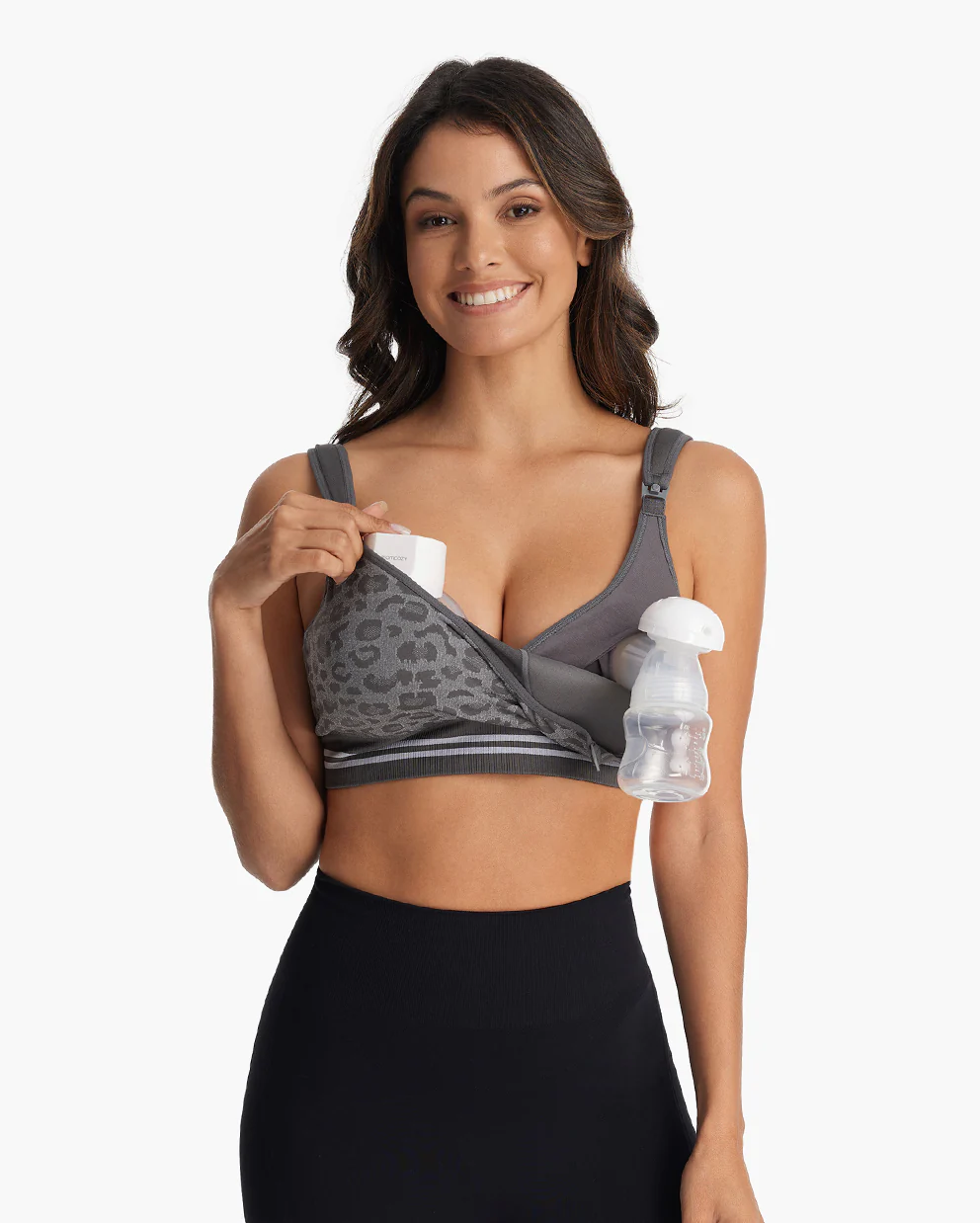 DEX - 4-in-1 Hands Free Seamless Stretch Fabric Pumping Bra - Image 12