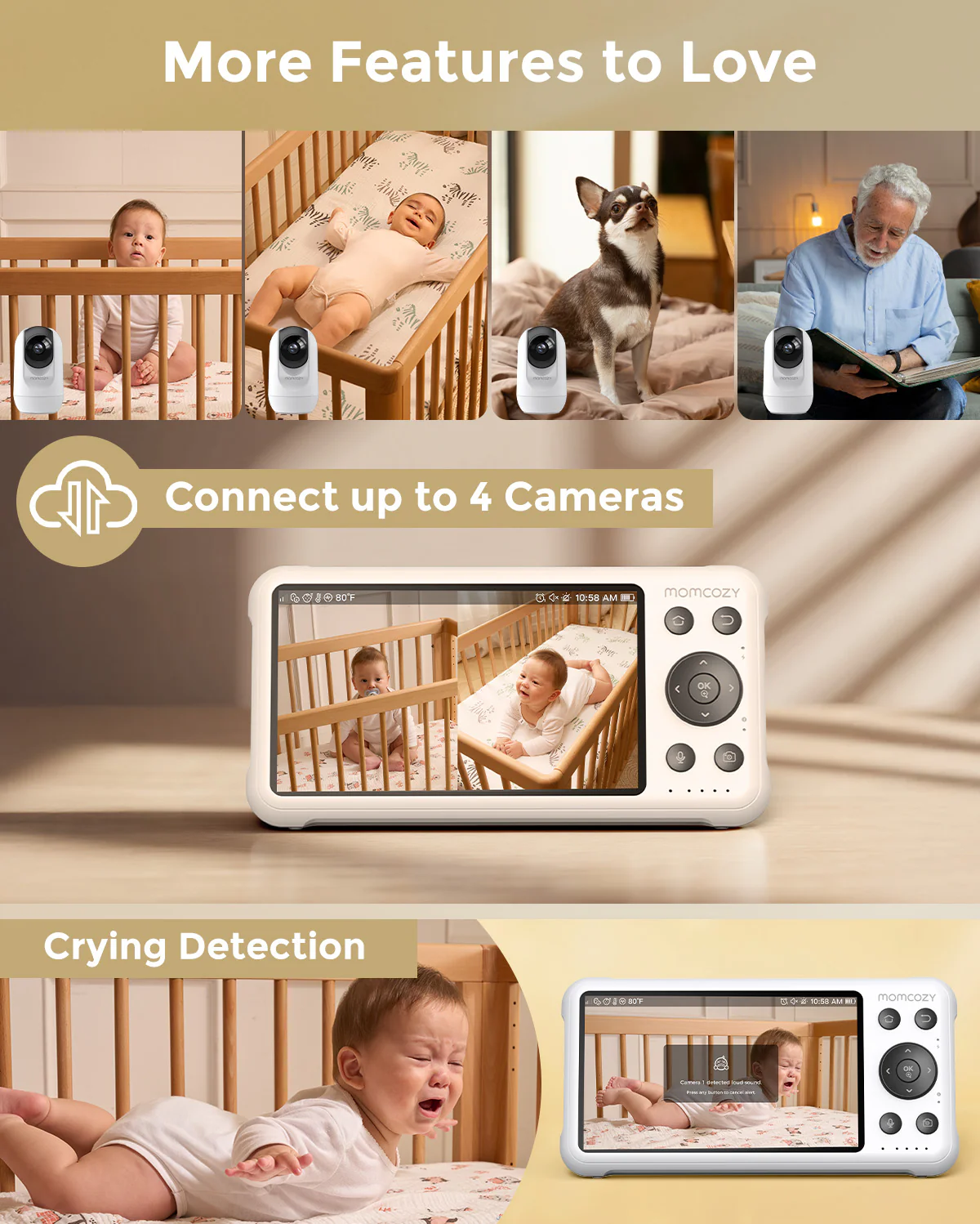 Baby Care Bundle: Smart Baby Sound Machine and Dual-mode Baby Monitor BM04 - Image 5
