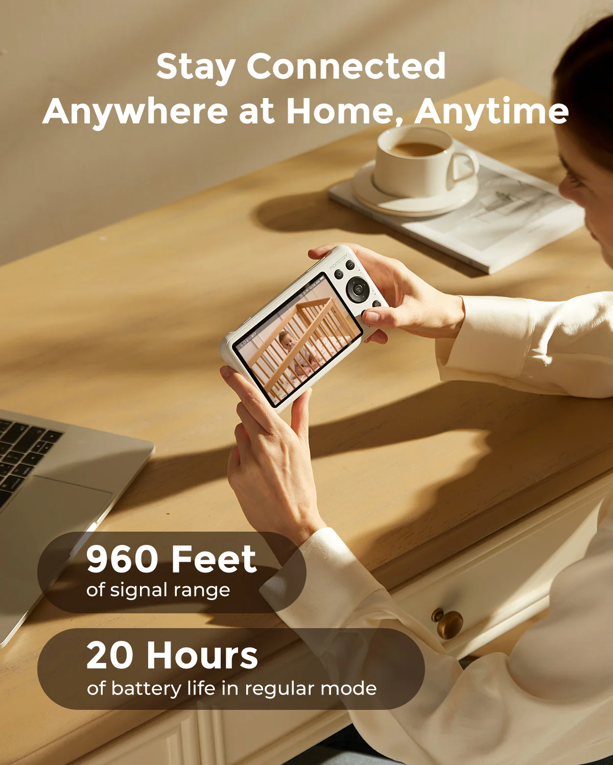 Momcozy 5-Inch Dual-mode Smart Baby Monitor-BM04 (Member Exclusive)-Stock 2 - Image 8
