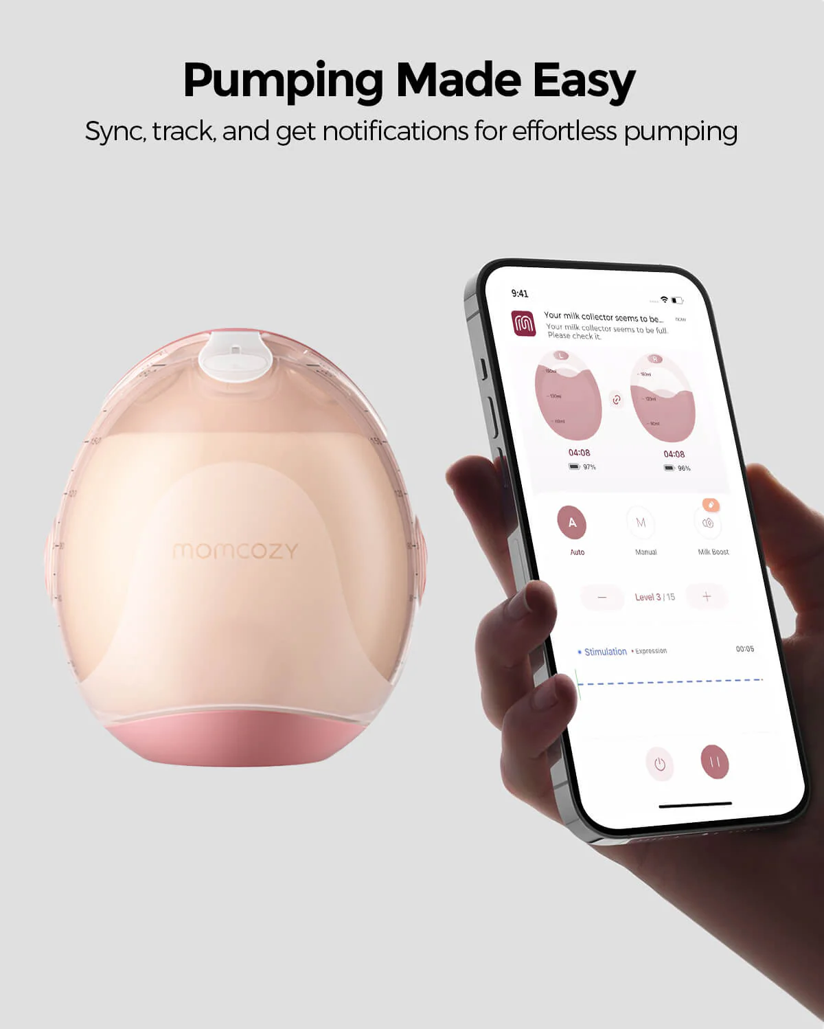 Momcozy Air 1 Ultra-slim Breast Pump - Image 4