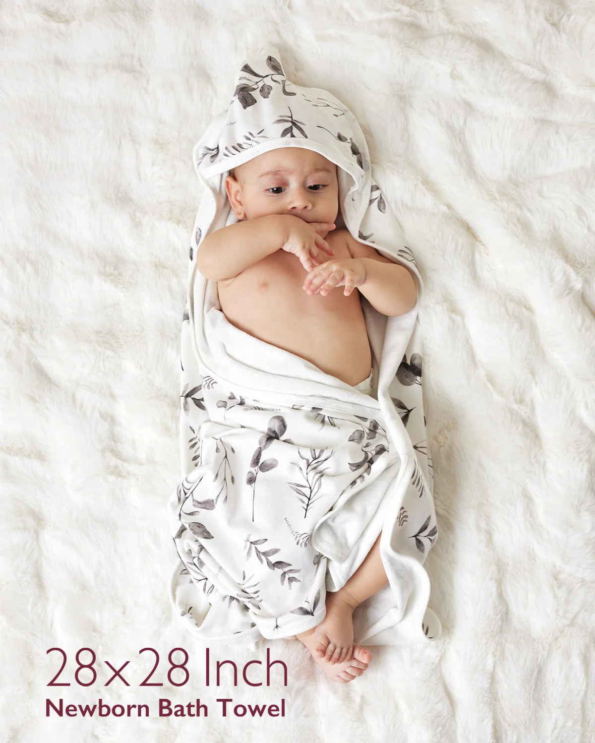 Baby Hooded Towel for Newborn Shower - 2-Pack - Image 12