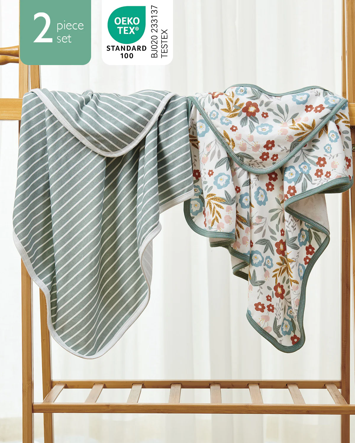 Baby Hooded Towel for Newborn Shower - 2-Pack - Image 30