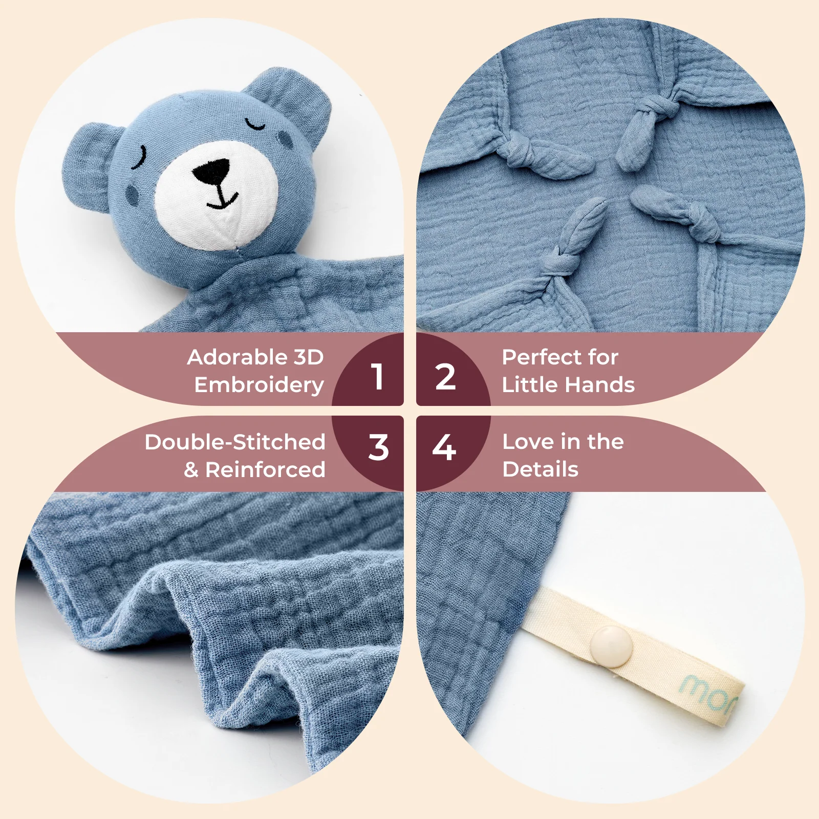 Momcozy Baby Security Blanket – Perfect Newborn Gift - Image 12