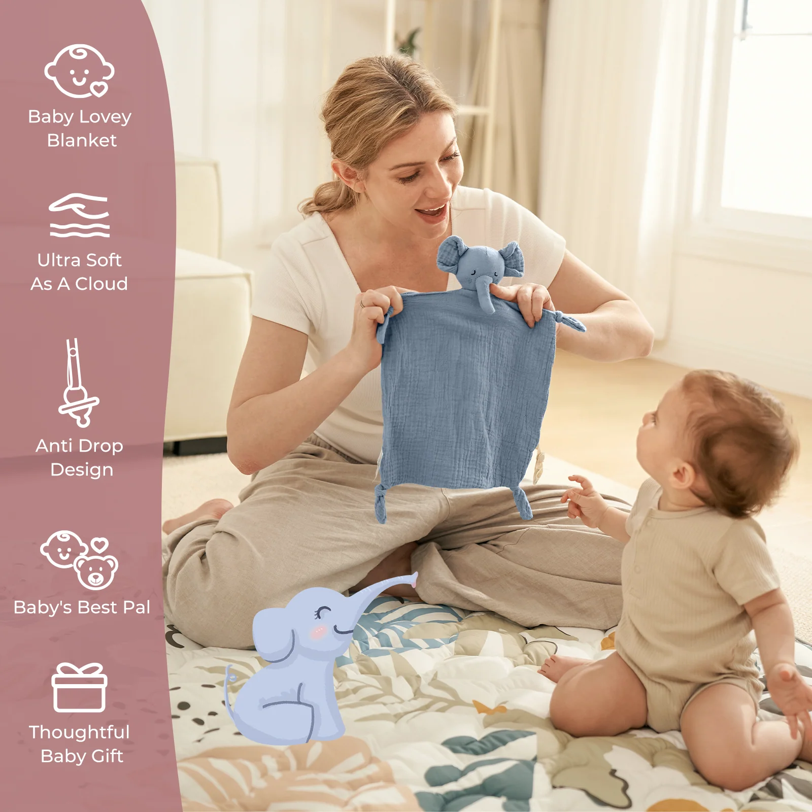Momcozy Baby Security Blanket – Perfect Newborn Gift - Image 9