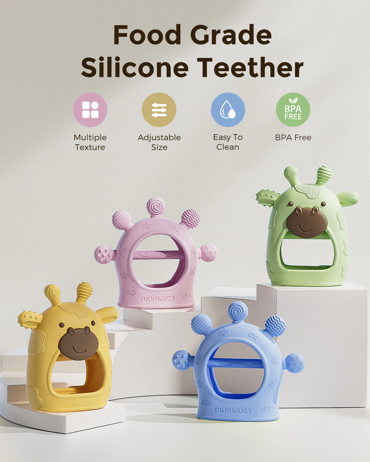 Momcozy Baby Teether Toys - Teething Mitten - Image 23