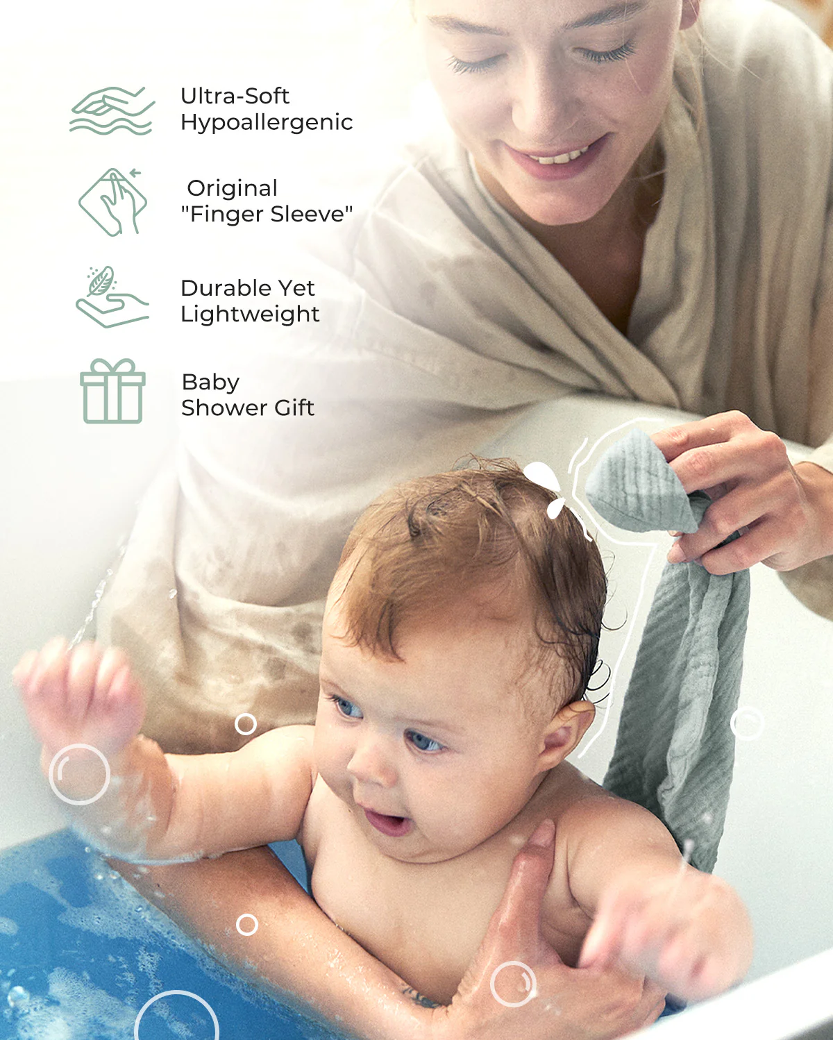Momcozy Baby Washcloths – Soft 4-Layer Cotton, Gentle for Newborns - Image 11