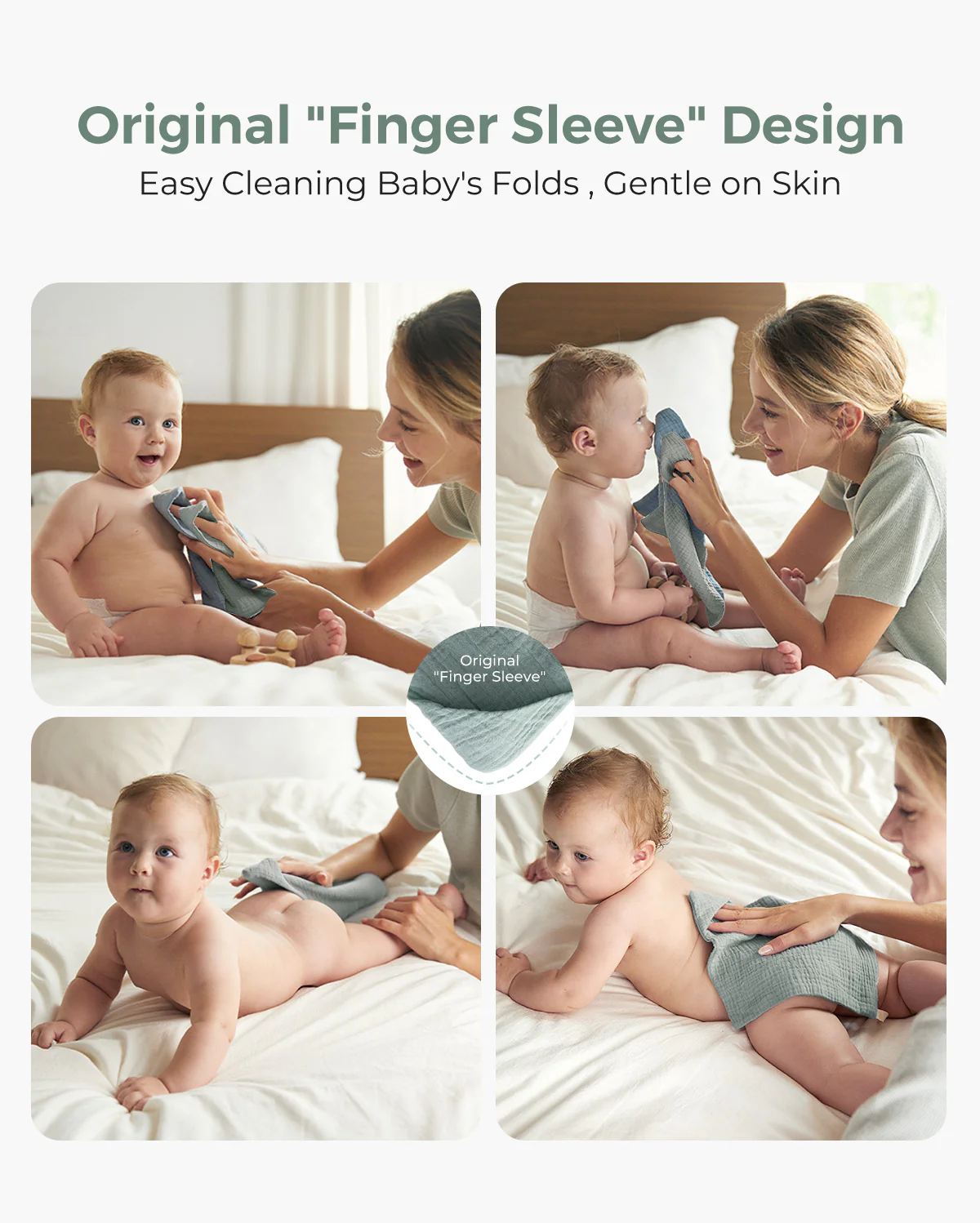 Momcozy Baby Washcloths – Soft 4-Layer Cotton, Gentle for Newborns - Image 16