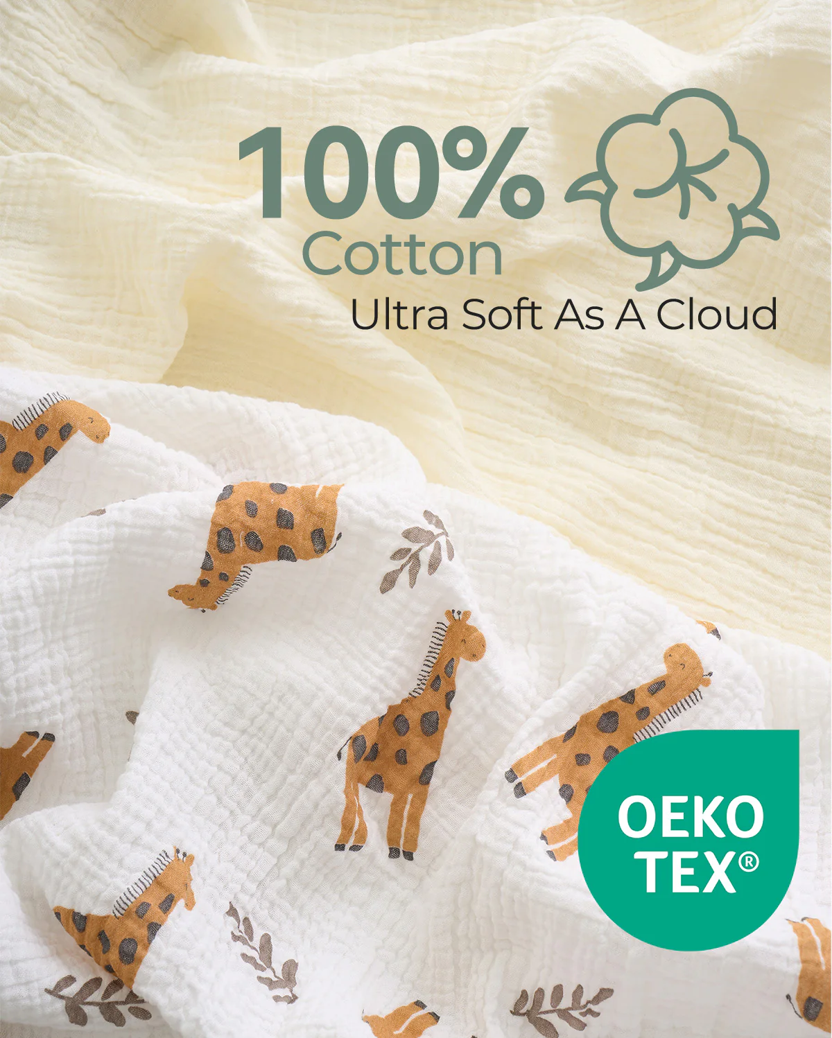 Momcozy Baby Washcloths – Soft 4-Layer Cotton, Gentle for Newborns - Image 2