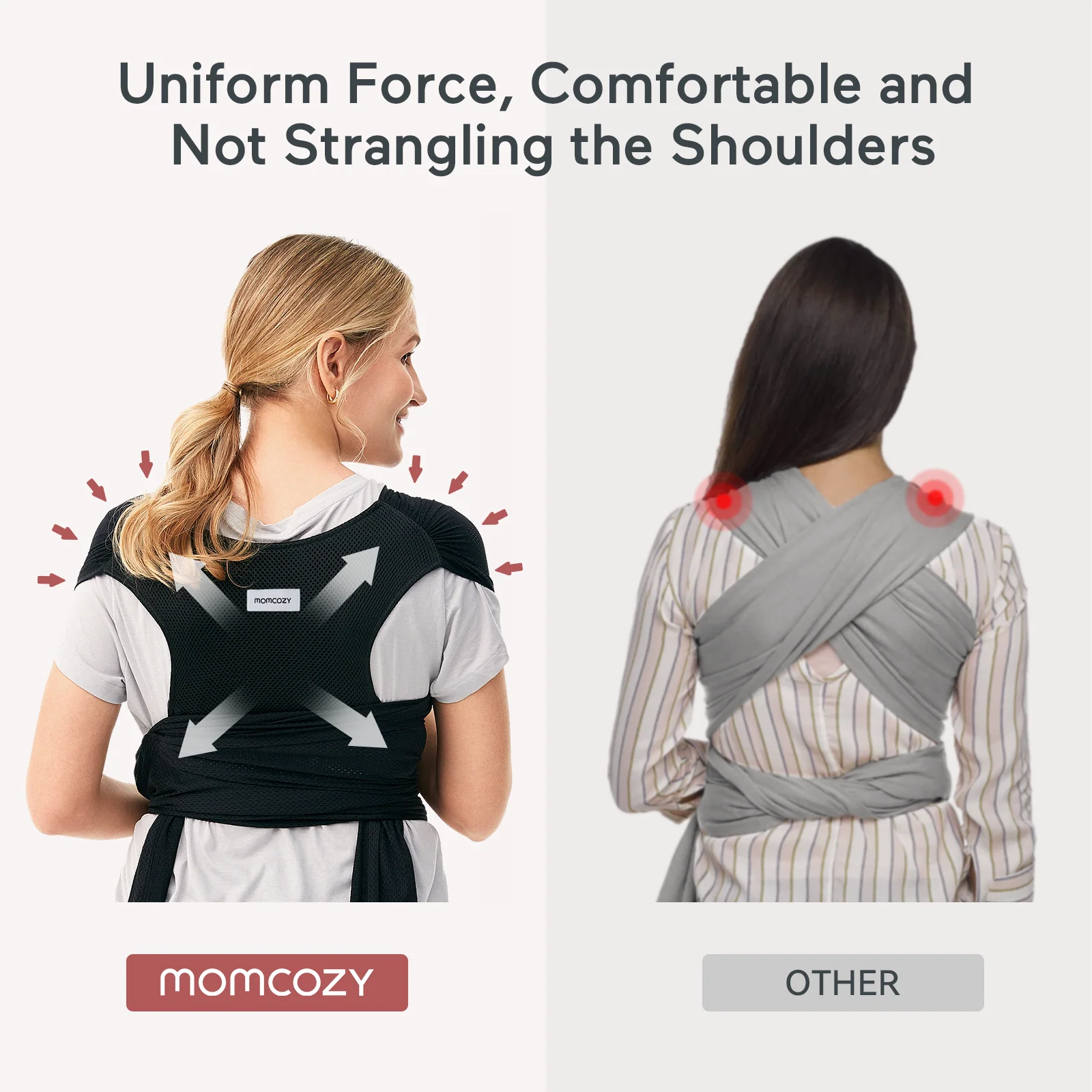 Easy to Wear Hands Free - Baby Wrap Carrier - Image 53