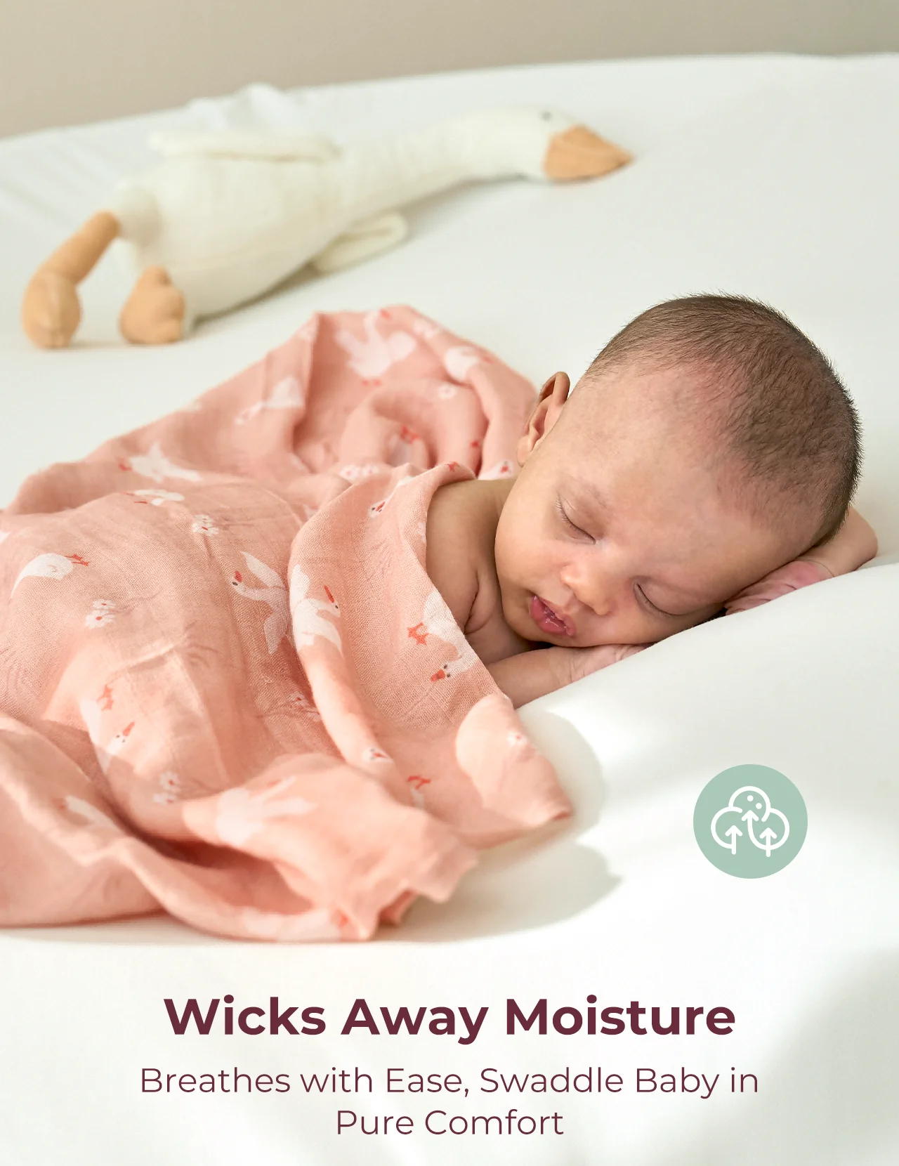 Momcozy Best Wishes Softness Swaddle Blankets - Joy - Image 4