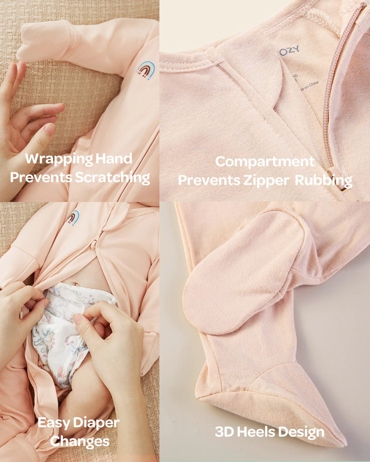 Momcozy Boy Girl Baby Pajamas - Newborn Sleepers - Image 11