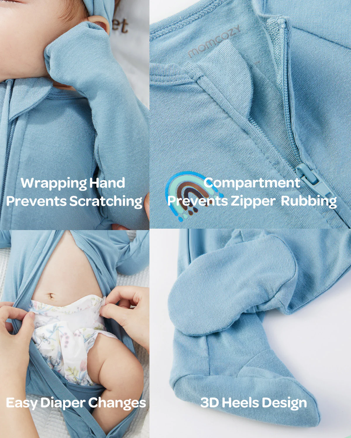 Momcozy Boy Girl Baby Pajamas - Newborn Sleepers - Image 26