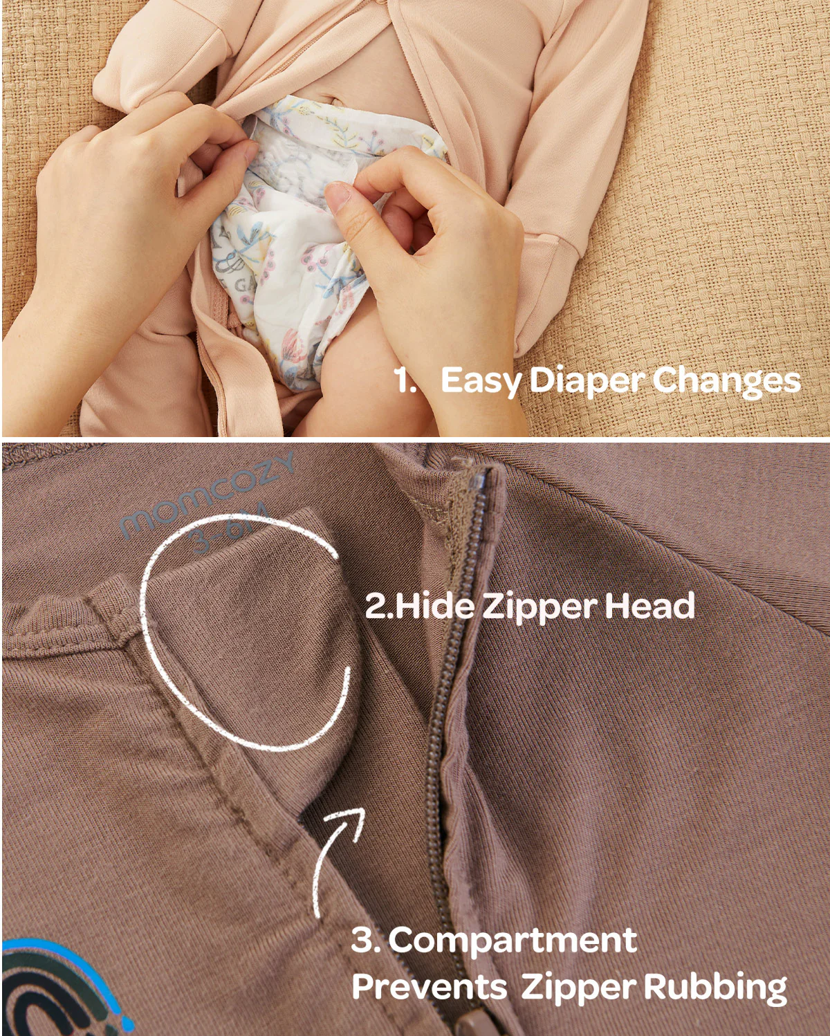 Momcozy Boy Girl Baby Pajamas - Newborn Sleepers - Image 27