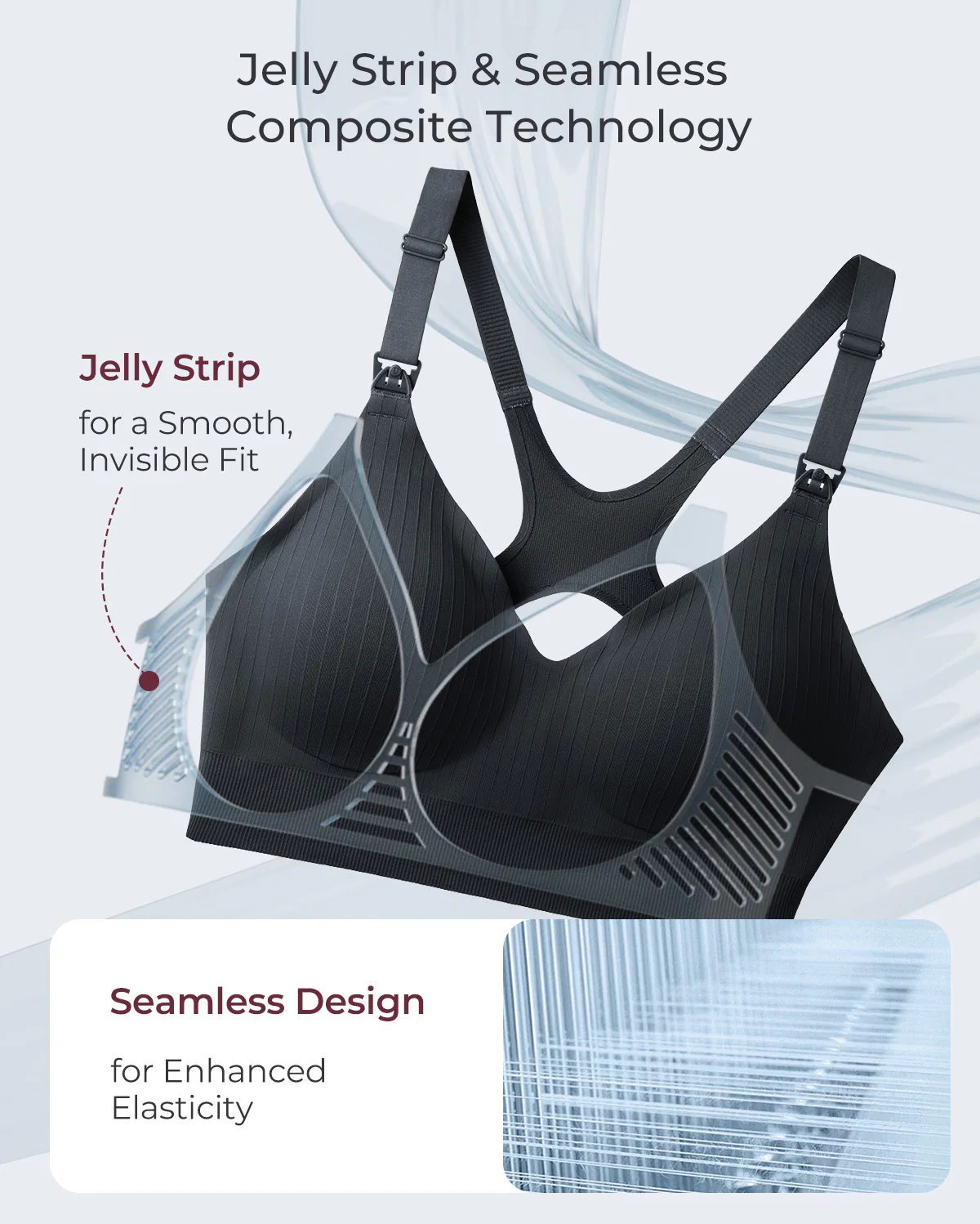 Momcozy CoolFit Nursing Sports Bra - Racerback - Image 12
