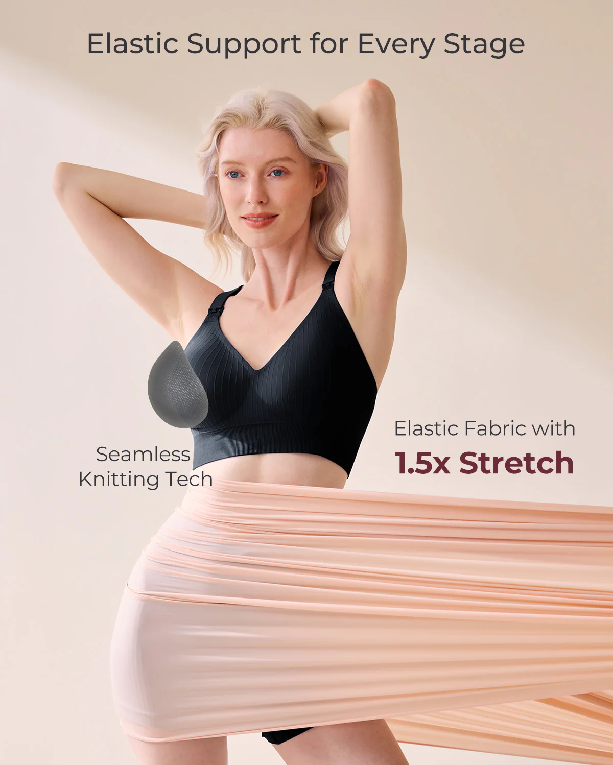 Momcozy CoolFit Nursing Sports Bra - Racerback - Image 13