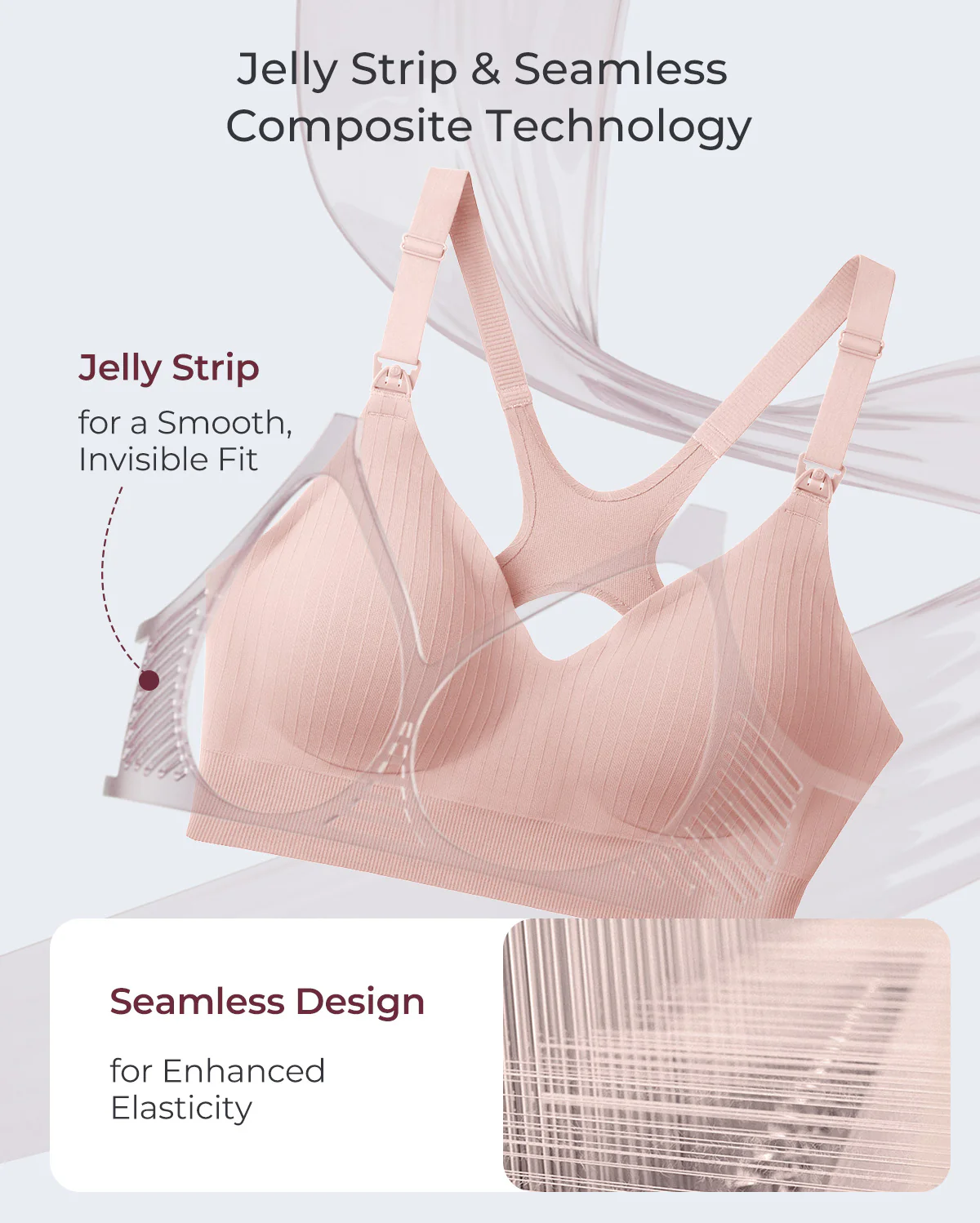 Momcozy CoolFit Nursing Sports Bra - Racerback - Image 4
